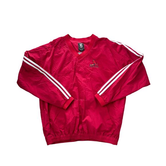 Vtg Gear for Sports Red St Louis Cardinals Pullover Windbreaker XL - Picture 1 of 10